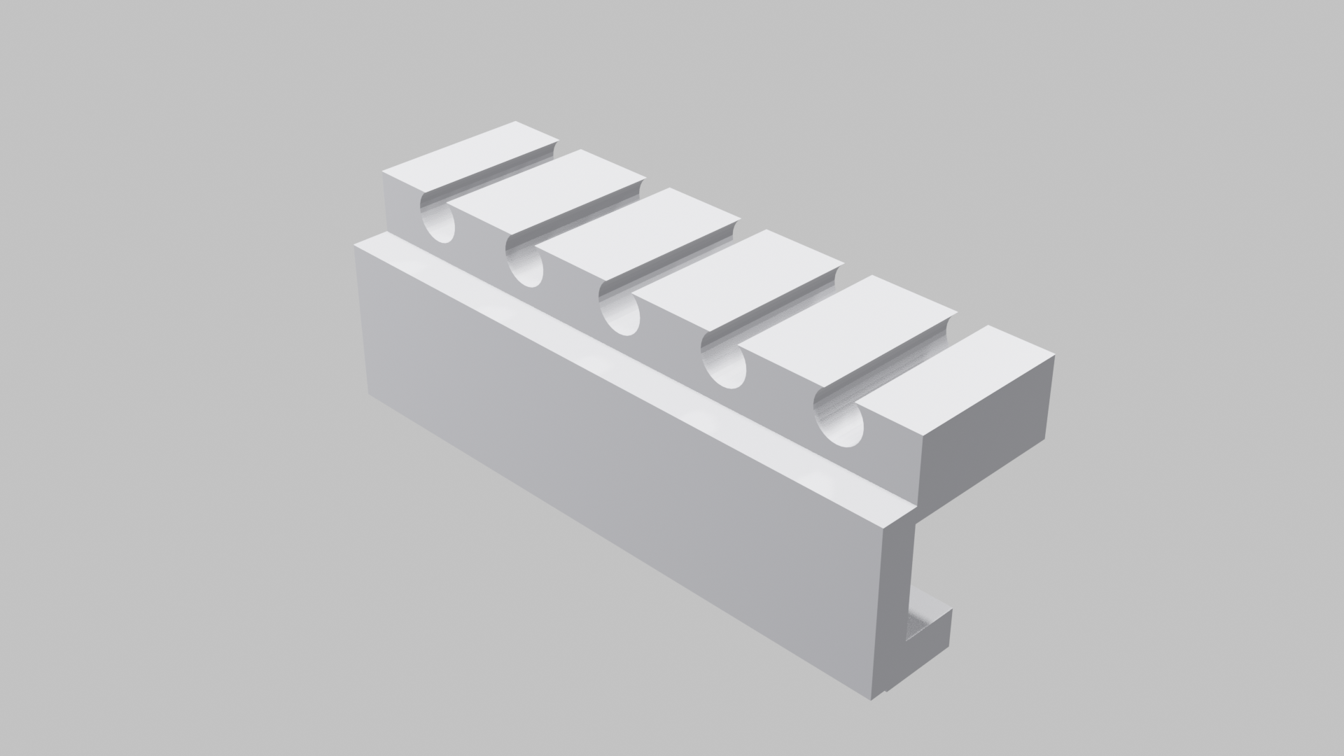 Cable clip organizer render