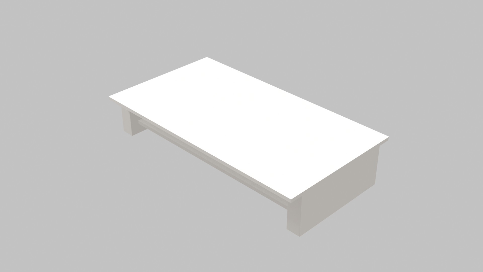 Monitor riser organizer render