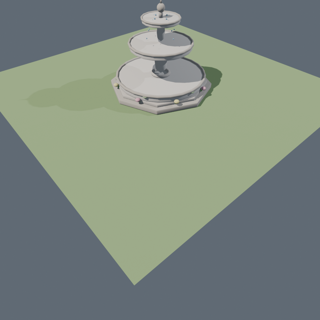 Spring Garden Fountain preview render