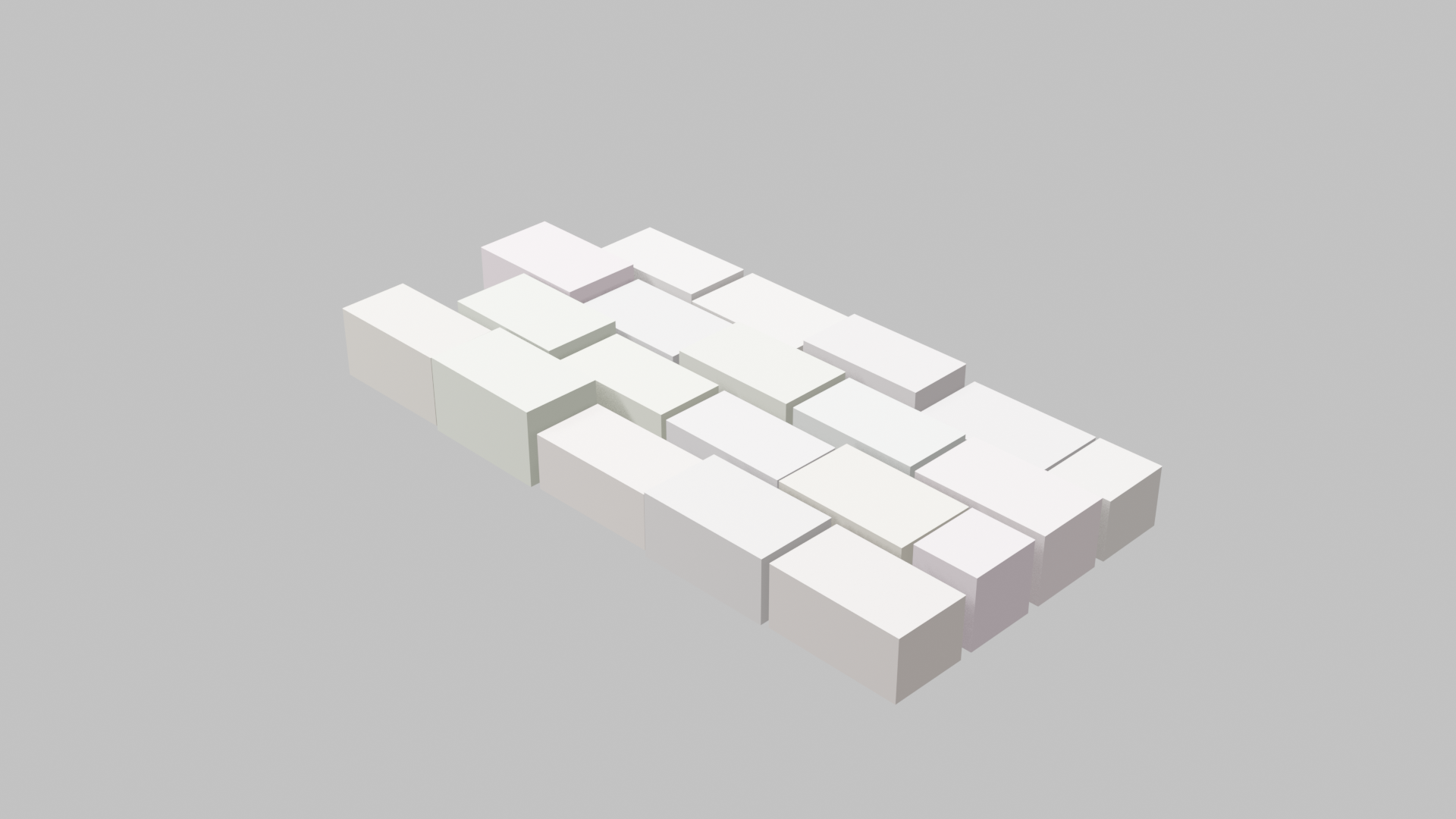 Stone wall terrain render