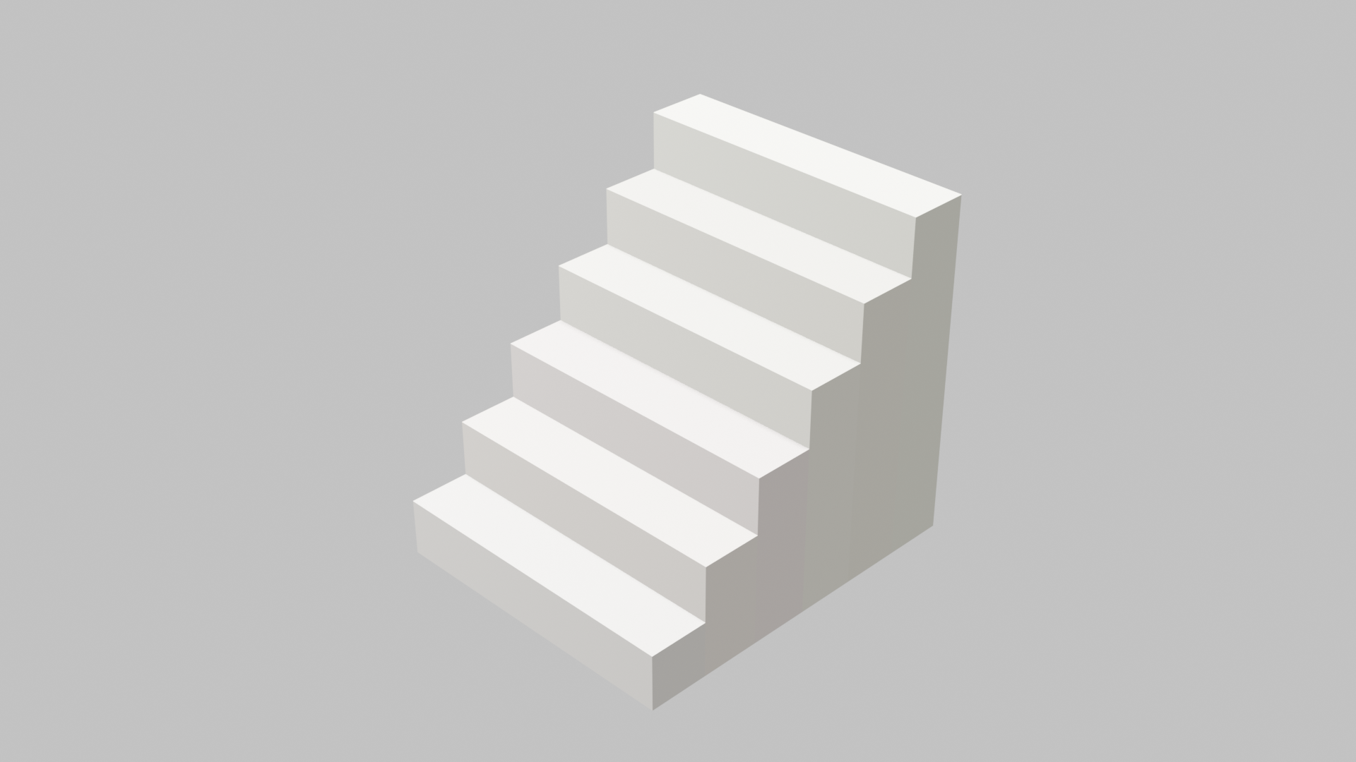Staircase asset study render