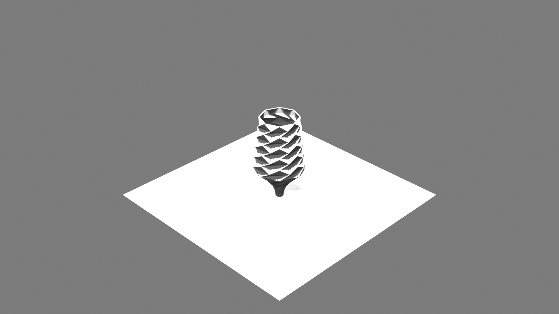 Faceted Diamond vase render