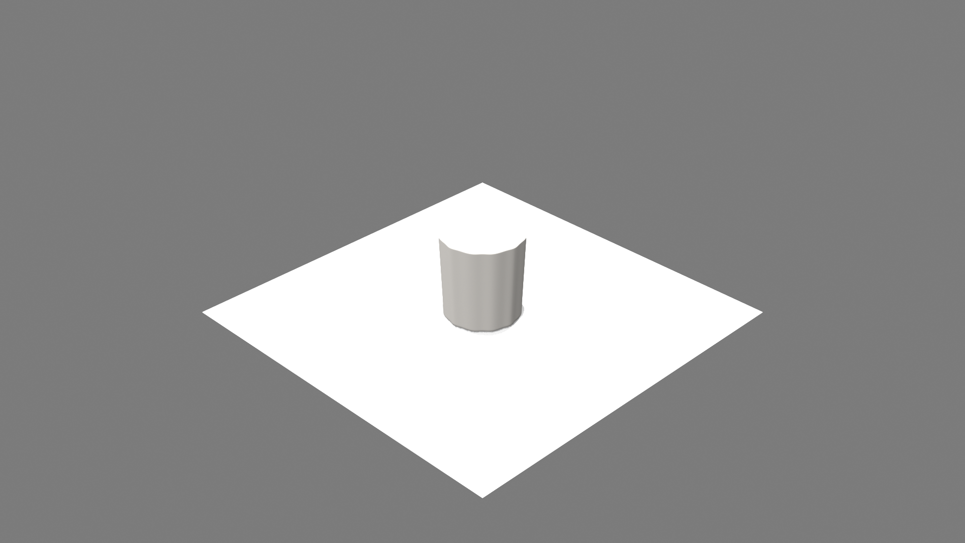 Ribbed Cylinder vase render
