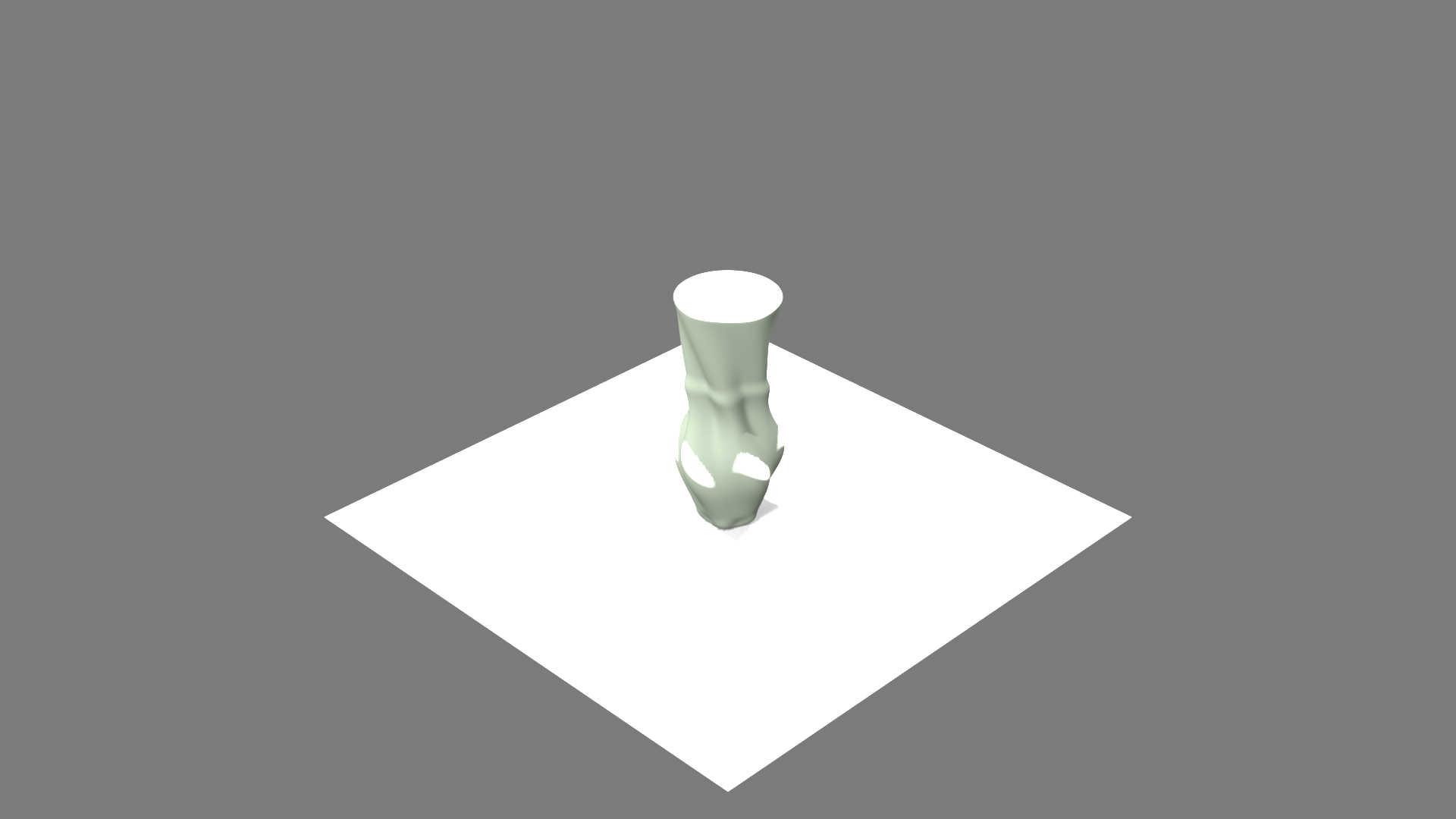 Spiral Wave vase render