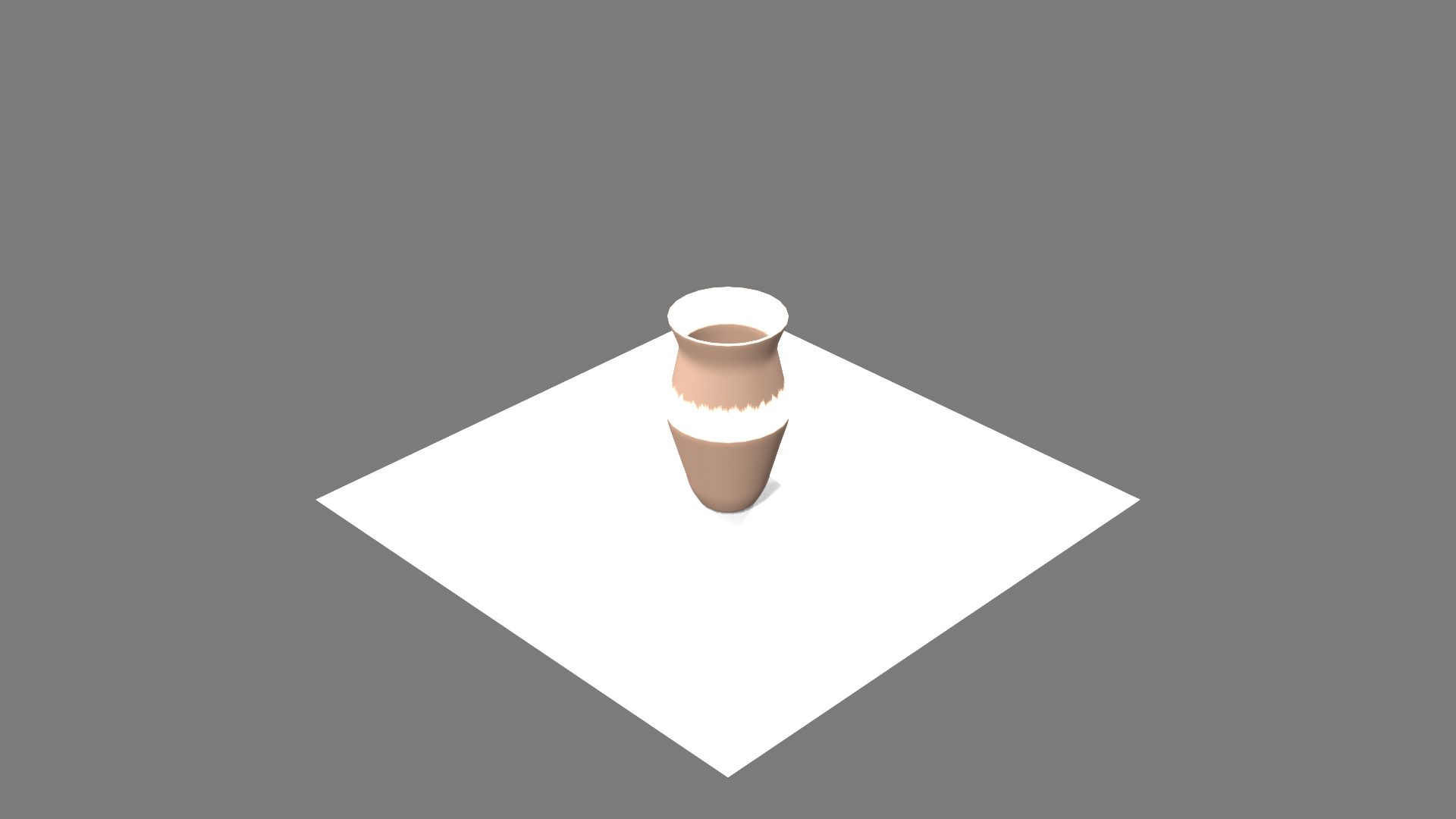 Twisted Hex vase render